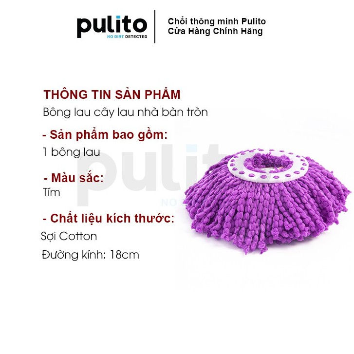 Bông lau tròn thay thế mâm inox LS-BLT