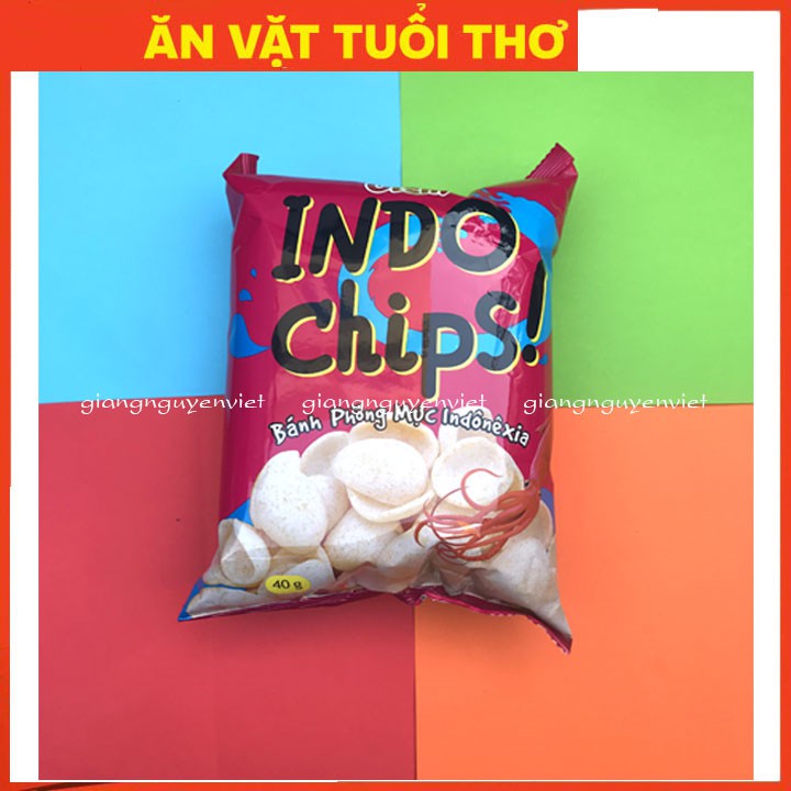 Bim bim Snack Oishi bánh phồng mực Inđônêxia 40g/gói