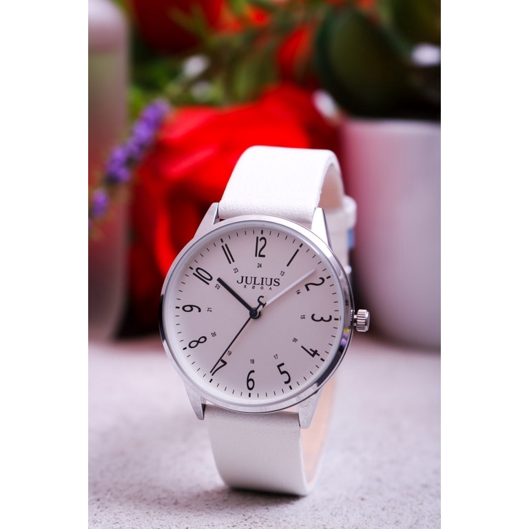 Đồng hồ nữ Julius Hàn Quốc JA-1353 dây da cá tính