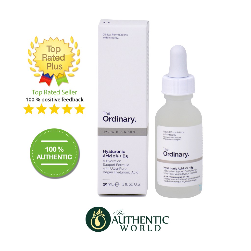 THE ORDINARY CHÍNH HÃNG - Serum Cấp Nước Dưỡng Ẩm Hyaluronic Acid 2% + B5 30ml