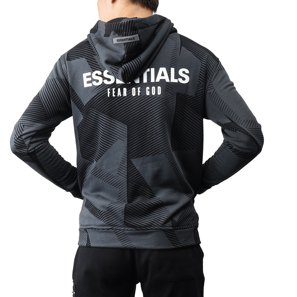 Áo hoodie Essential họa tiết chất cotton nỉ da cá mềm mại không xù lông thấm hút mồ hôi thoáng khí form vừa vặn