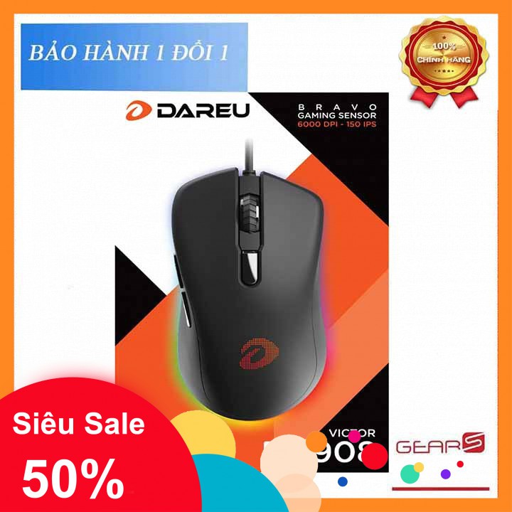 Chuột Gaming DAREU EM908 (LED RGB, BRAVO sensor) | BigBuy360 - bigbuy360.vn