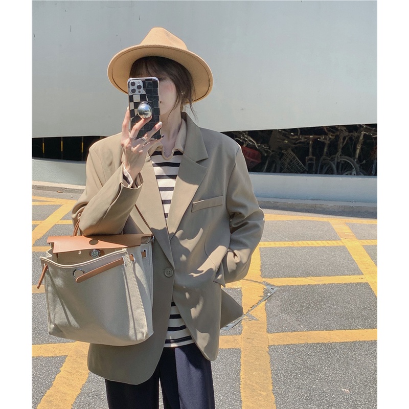 Áo blazer nữ trơn một khuy | BigBuy360 - bigbuy360.vn