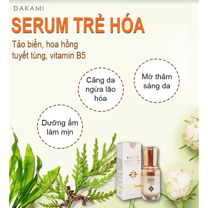 Dakami serum se khít lỗ chân lông cấp ẩm phục hồi da (15gr)