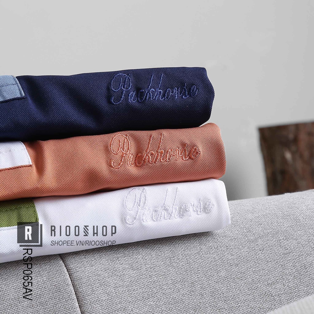 Áo polo form rộng nam, áo phông nam có cổ polo đẹp tay ngắn có size lớn big size phối 2 màu PH RSP065AV Riooshop | BigBuy360 - bigbuy360.vn