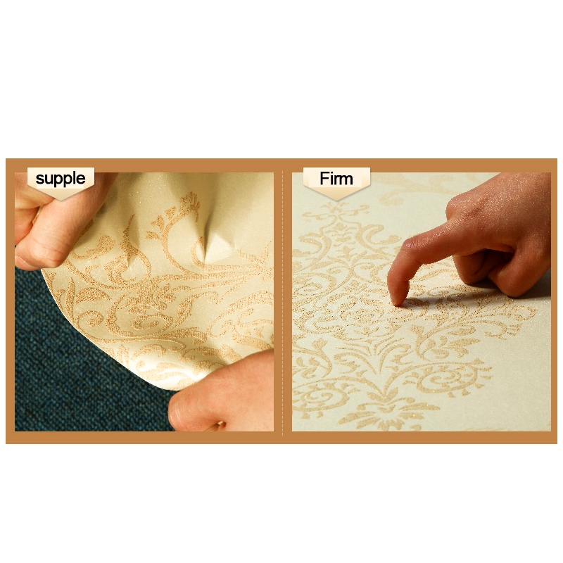 Giấy dán tường 3D PVC kiểu châu Âu sang trọng độc đáo