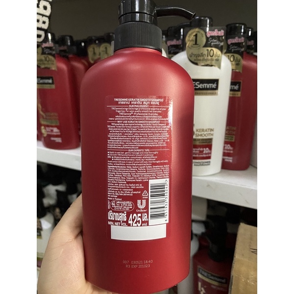 Dầu gội Tresemme KERATIN SMOOTH thái lan 425ml