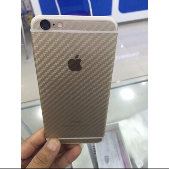 Miếng dán mặt lưng vân cacbon cho iphone 6 plus/6s plus