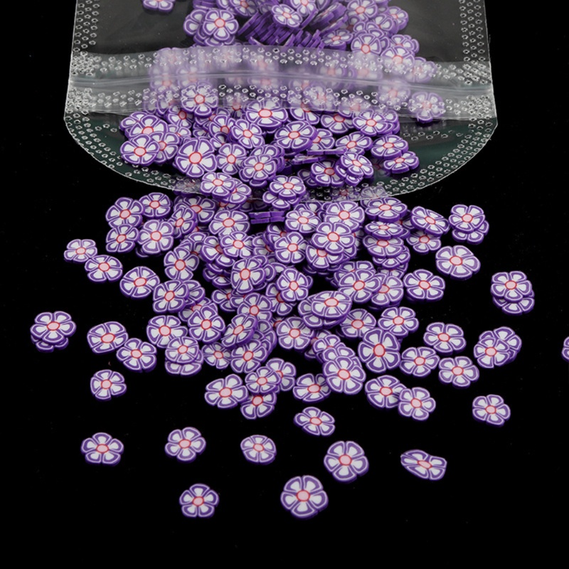 1 Gói Đất Sét Mềm Hình Bông Hoa Nhiều Màu DIY Để Làm Đồ Trang Sức Epoxy Resin UV