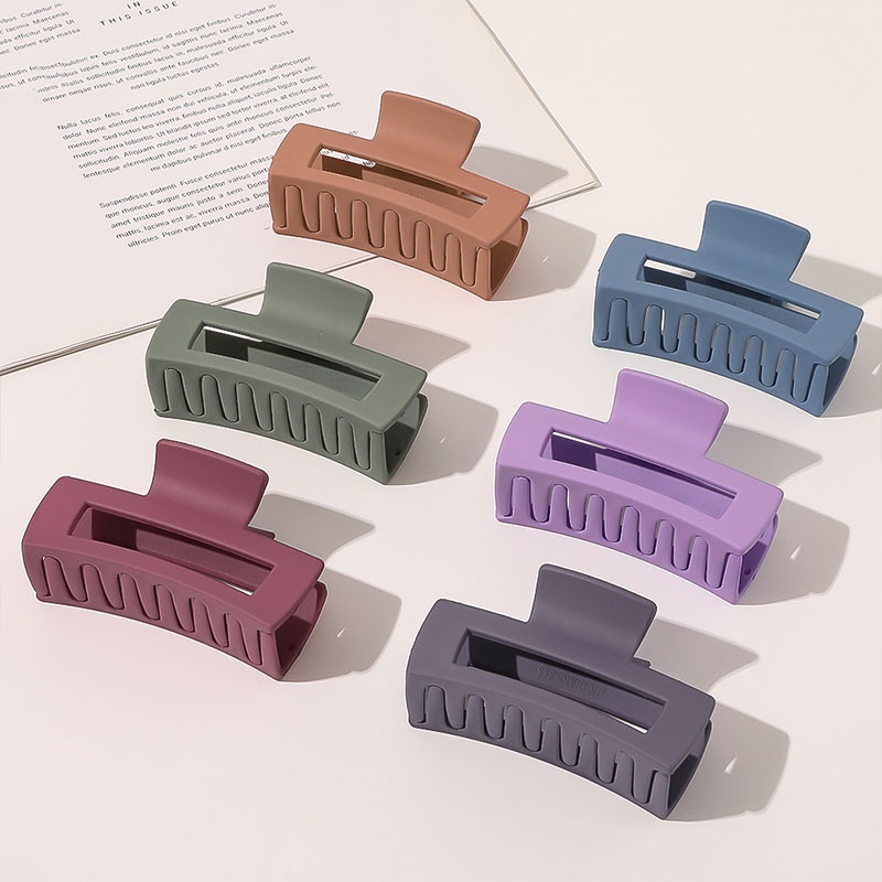 Kẹp tóc càng cua acrylic dáng vuông nhiều màu sắc tùy chọn kích thước lớn thời trang thanh lịch