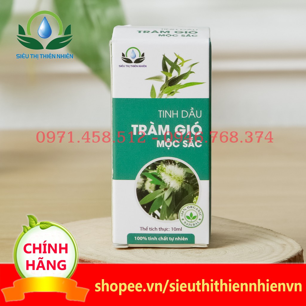 Tinh dầu tràm gió nguyên chất Mộc Sắc, tinh dầu giảm đau nhức, cảm của siêu thị thiên nhiên