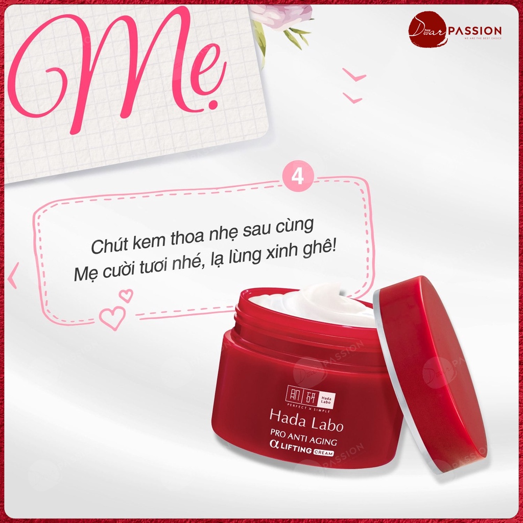 Kem Dưỡng Hada Labo Màu Đỏ Chuyên Biệt Chống Lão Hóa - HadaLabo Pro Anti Aging α Lifting Cream 50g