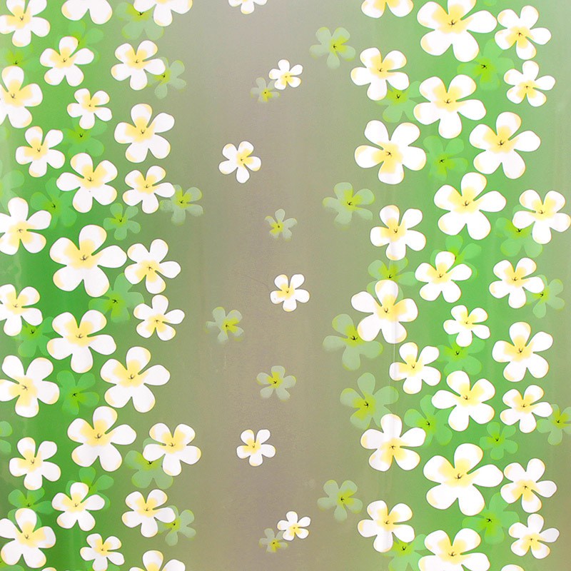 Giấy dán kính hoa lài xanh lá - khổ rộng 0.45m