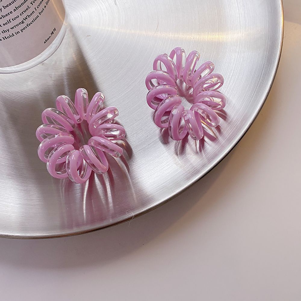 Dây Cột Tóc Lò Xo Co Giãn Nhiều Màu Dễ Thương Phong Cách Hàn Quốc Cho Nữ