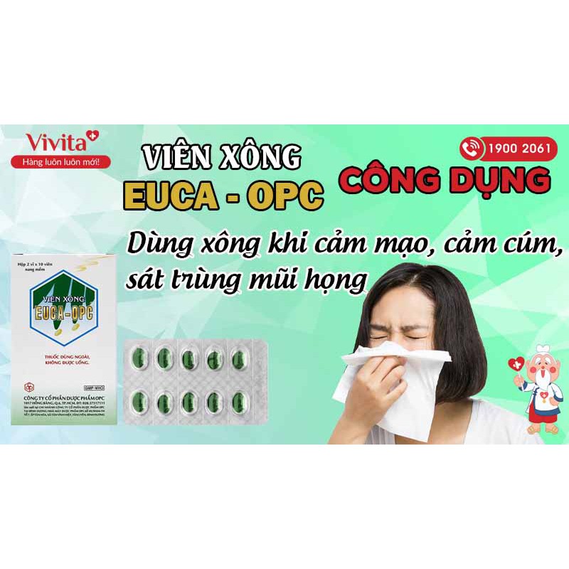 Viên xông cảm Euca OPC