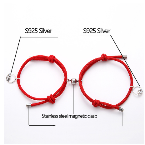 Set 2 Vòng Tay Mặt Hình Núi Biển Dễ Thương Cho Cặp Đôi | BigBuy360 - bigbuy360.vn