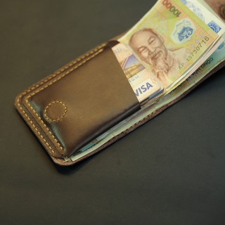 Ví nam da bò mini handmade