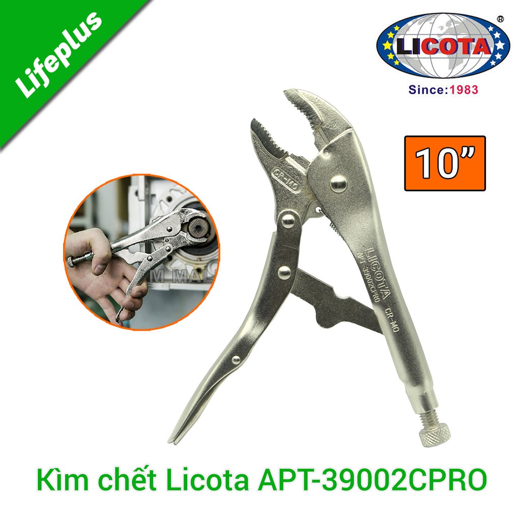 Kìm bấm chết Licota APT-39002CPRO 250mm hợp kim Crôm-Molipđen