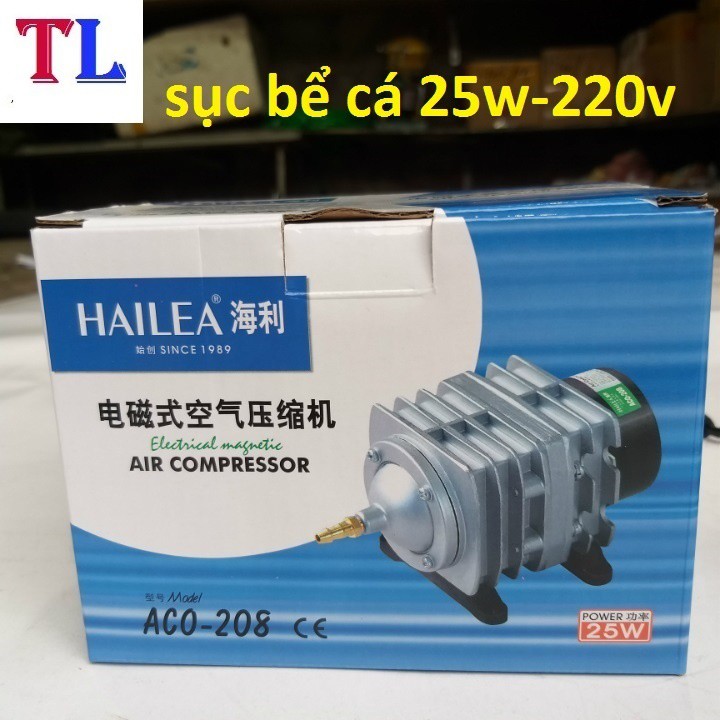 Máy sục sủi thổi khí oxy hồ cá cảnh 25W chạy điện 220V