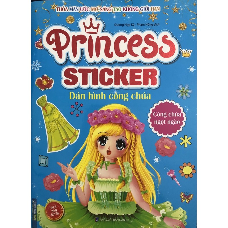 Sách - Princess Sticker Dán Hình Công Chúa - Công Chúa Ngọt Ngào