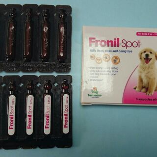 Thuốc nhỏ gáy trị ve rận Fronil Spot dạng tuýt màu nâu