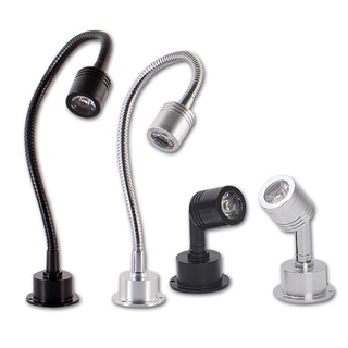 1W 3W Đèn LED Tường Phòng Ngủ Đầu Giường Đèn Góc 360 Độ Có Thể Điều Chỉnh Đèn Tường Trang Sức Hiển Thị Tủ Đèn Điểm AC220V