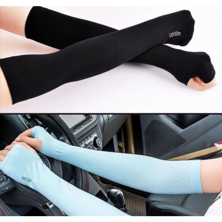 Bộ 2 Ống Tay Chống Nắng, Găng Tay Chống Nắng Hàn Quốc Let's slim