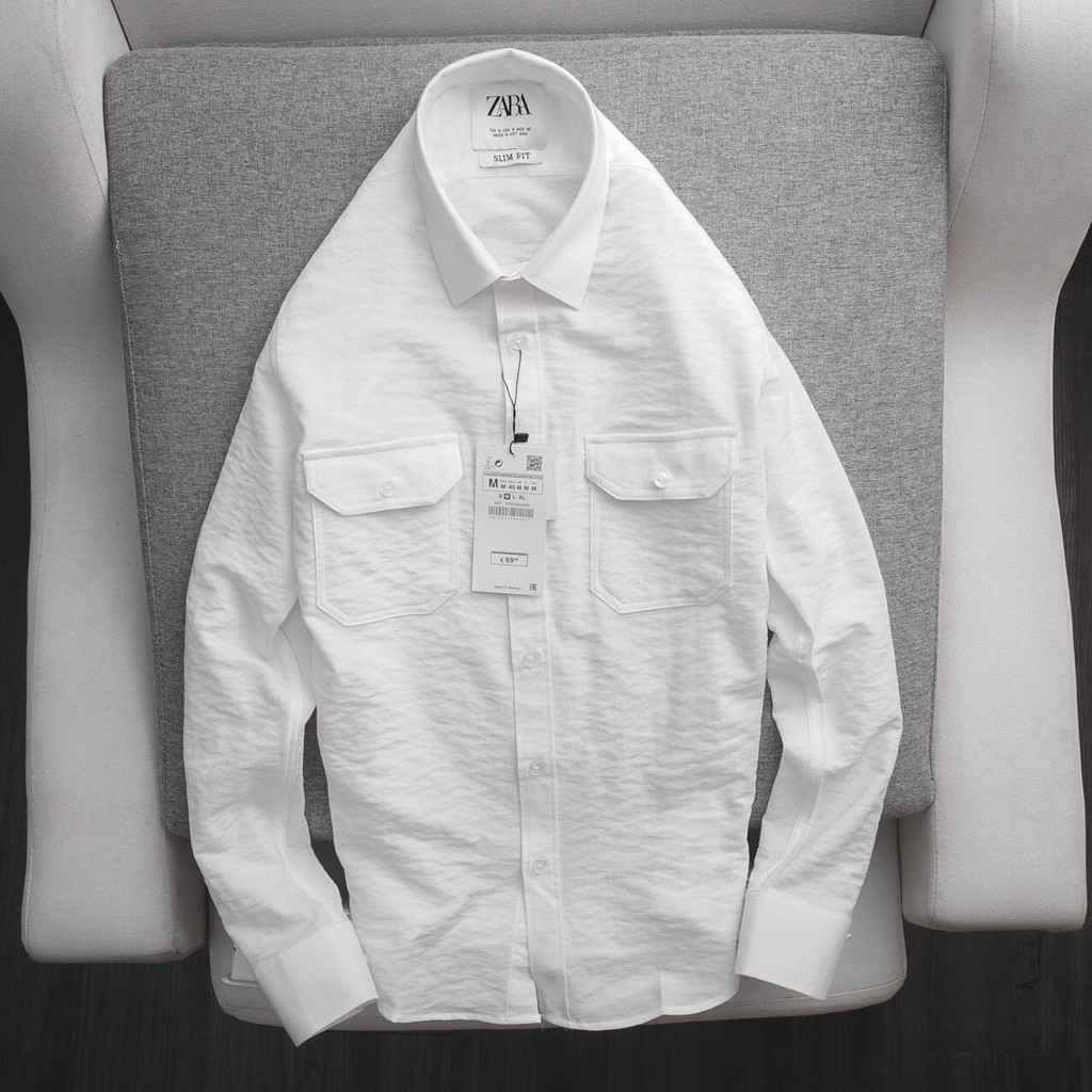 [ZARA] Áo sơ mi Nam dài tay [BAO ĐỔI TRẢ] NHUNG cực phong cách | BigBuy360 - bigbuy360.vn