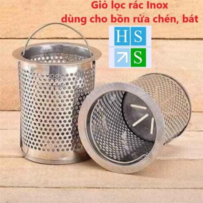 ( Bán sỉ ) Giỏ lọc rác bồn rửa chén bát bằng inox dễ dàng thay thế cho gia đình - HS Shop Thủ Đức