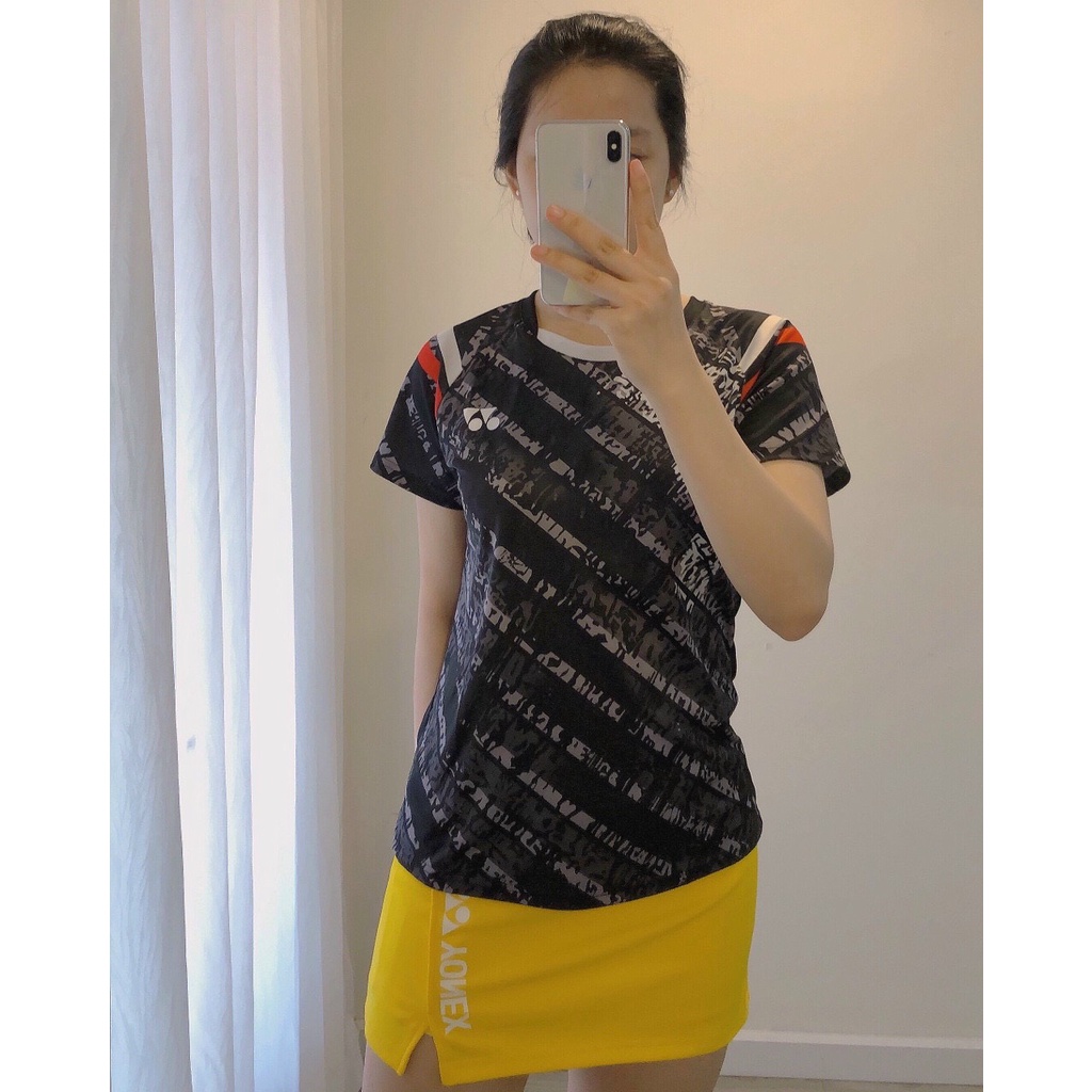 CHÂN VÁY CẦU LÔNG YONEX, VẢI THUN 2 LỚP, VÁY THỂ THAO NỮ