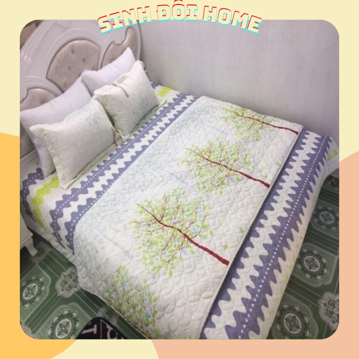 Bộ ga gối cotton poly chery - BỘ GA GỐI CHERRY