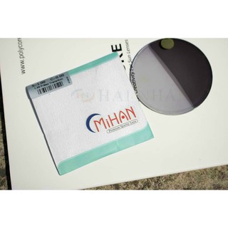 Tròng kính Mihan 1.56 đổi màu khói, blue cut, phản quan Nano siêu trơn