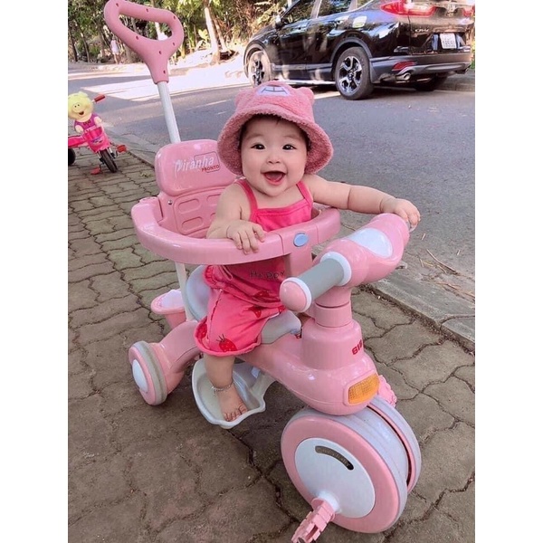 Xe đẩy 3 bánh 618/688 có đèn, có nhạc cho bé