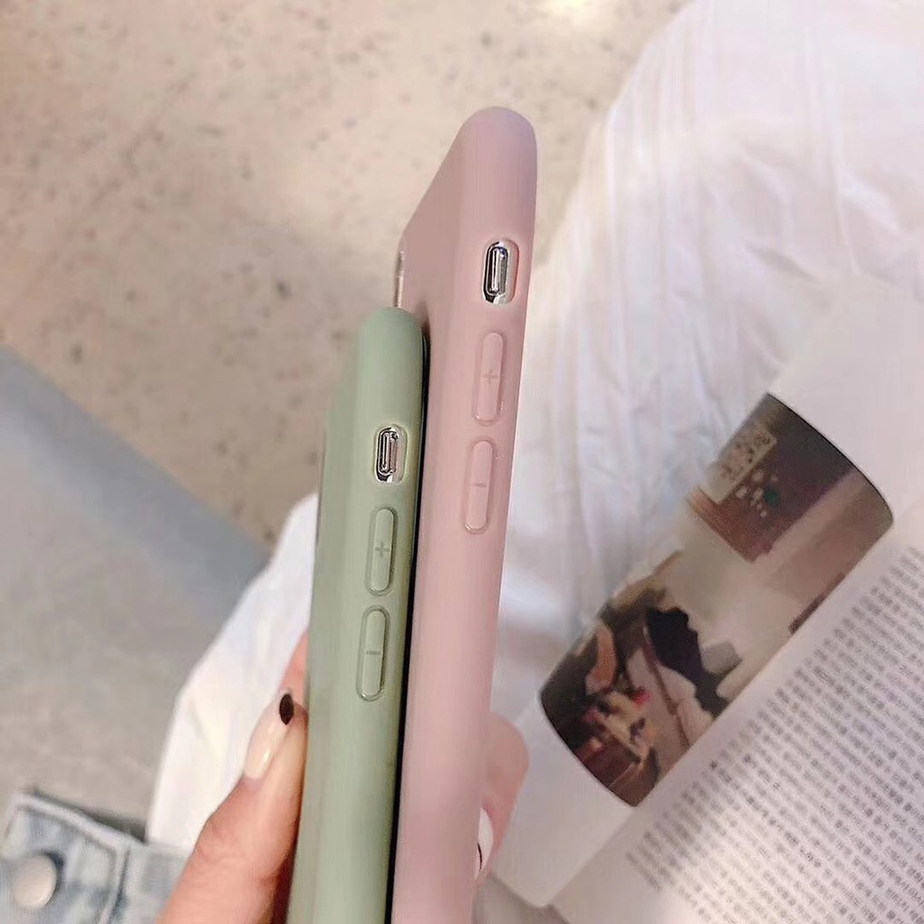 Ốp điện thoại silicon màu trơn họa tiết trái tim nhỏ xinh xắn cho iPhone 6 6s plus 7 8 plus X XS XR | BigBuy360 - bigbuy360.vn