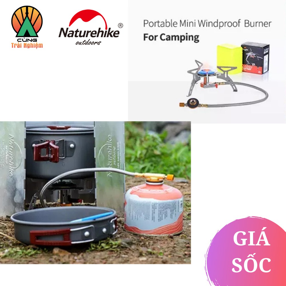 [CHÍNH HÃNG] Bếp Gas Du Lịch Naturehike Siêu Nhỏ Gọn Dành Cho Nấu Ăn Dã Ngoại, Cắm Trại Ngoài Trời NH17L040-T