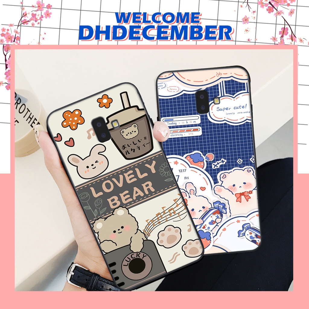 Ốp lưng Samsung  J6 PLUS / J6+ in hình nice ,good luck happy ốp xinh viền dẻo đẹp chất