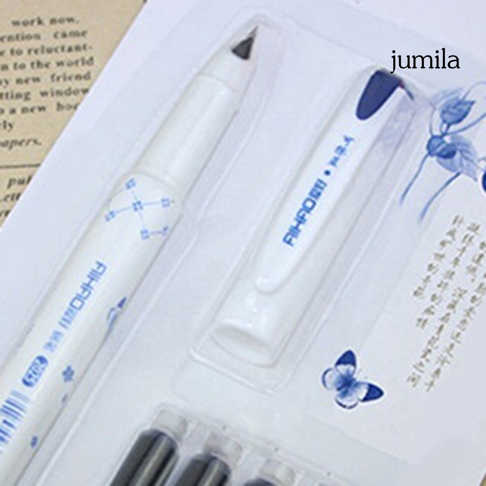 Bút Máy In Họa Tiết Gốm Sứ