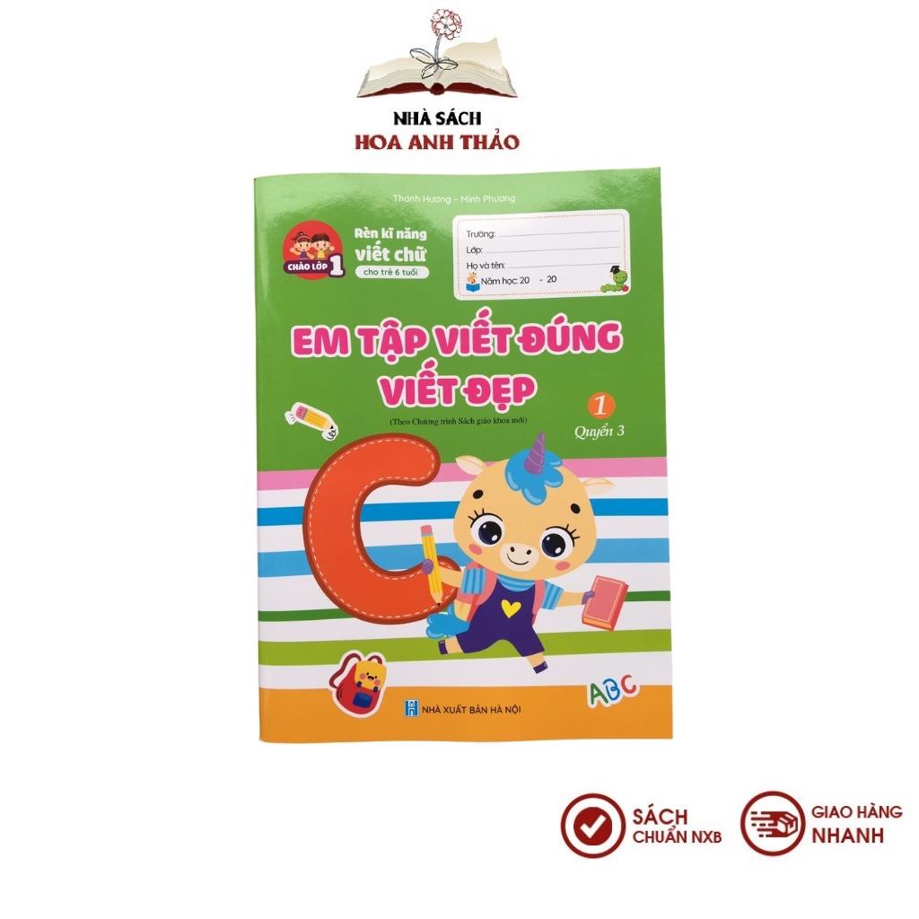 Sách - Em tập viết đúng, viết đẹp - Combo 03 cuốn