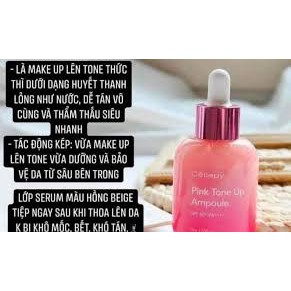 Tinh Chất Dưỡng Trắng CHỐNG NẮNG Căng Bóng Nâng Tone Da CELLAPY PINK TONE UP AMPOULE 30ml