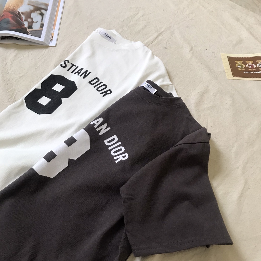 Áo Phông Unisex Hình Số 8 - Áo Thun Form Rộng chất vải Cotton Thoáng Mát, Mềm Mịn, Thấm Hút Mồ Hôi - Seolafashion