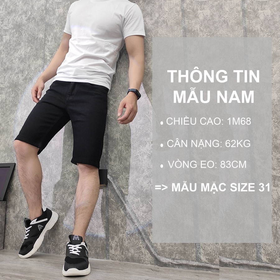 Quần short jean nam TS169 vải chất đẹp không phai màu đẹp Tronshop