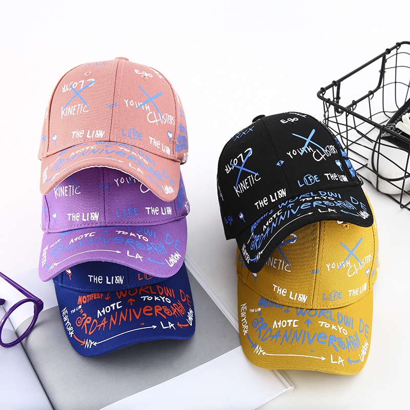 Mũ Lưỡi Trai Chống Nắng In Chữ Tiếng Anh Phong Cách Hip Hop Thời Trang Đi Biển Cho Bé