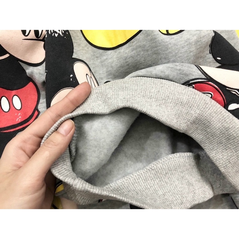 Bộ nỉ bông Mickey ghi cho bé trai size từ 10-22 cân