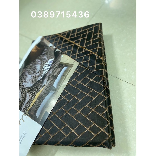 Bộ chăn ga gấm lụa 4 món cao cấp sang trọng hoạ tiết vân trìm tinh tế đẳng cấp 2022