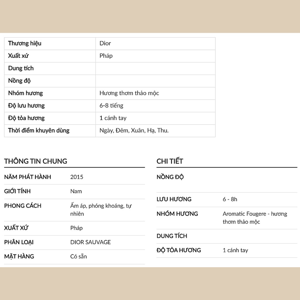 Nước hoa nam mini DIOR SAUVAGE 20ml | Thế Giới Skin Care