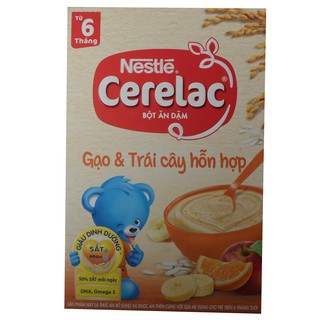 Bột Ăn Dặm Gạo và Trái Cây Cerelac 200g