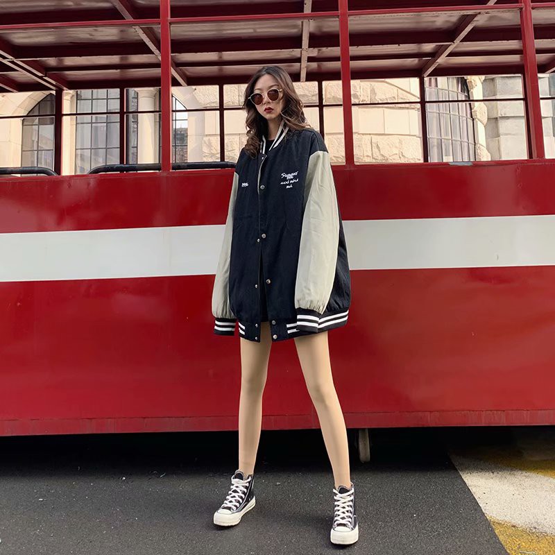 Áo Khoác Bóng Chày Dáng Rộng Thời Trang Cá Tính Cho Nam Nữ | BigBuy360 - bigbuy360.vn