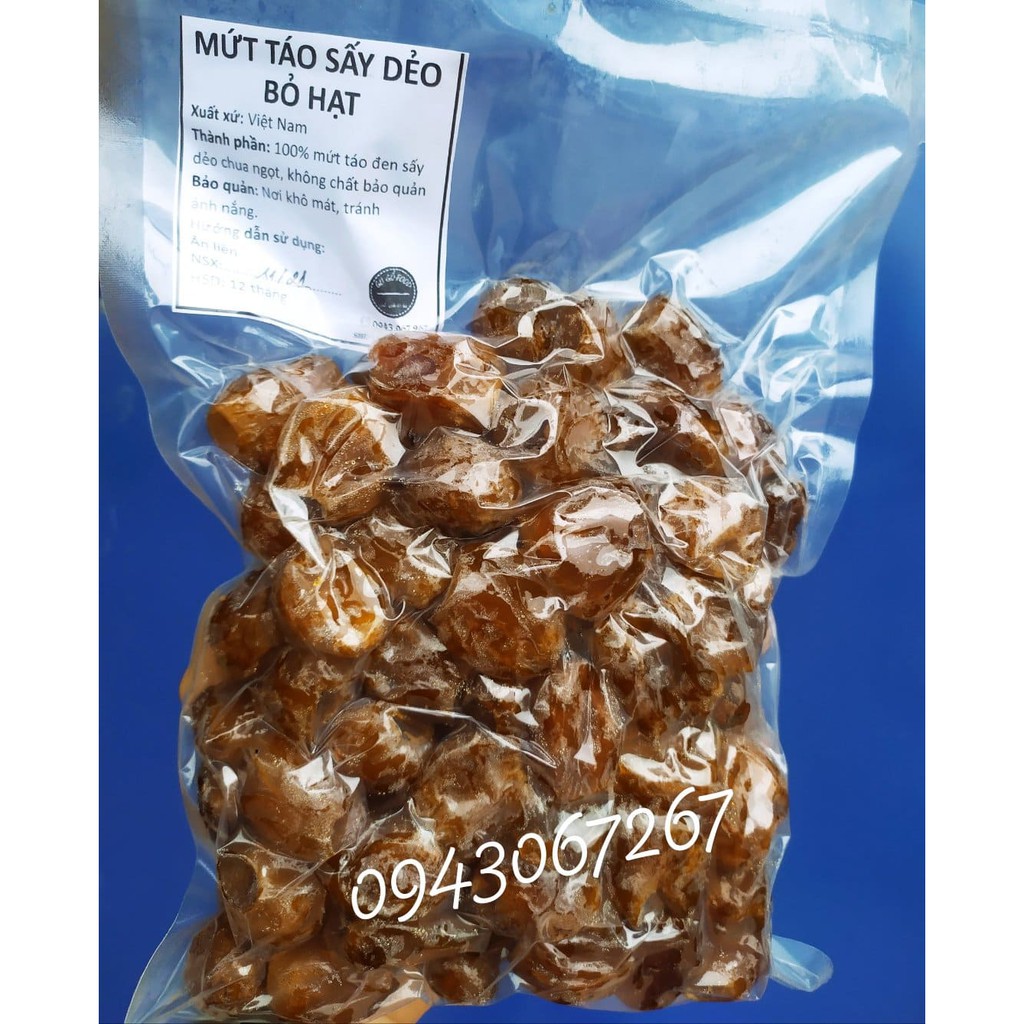 MỨT TÁO THÁI LAN KHÔNG HẠT - MỨT TÁO SẤY DẺO ĐÓNG TÚI HÚT CHÂN KHÔNG (1kg)