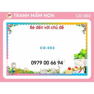Decal mầm non - góc chủ đề