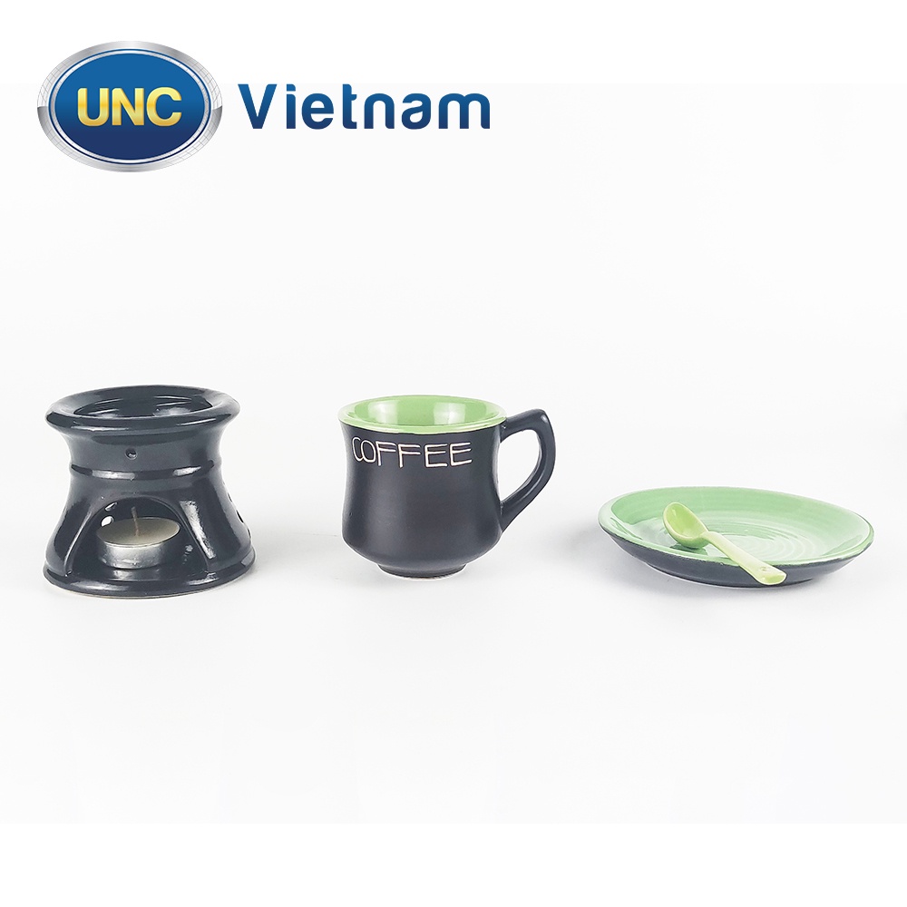 Bộ Cà Phê Nóng Cao UNC Việt Nam - Sử dụng chân đốt giữ nhiệt, nhiều màu sắc, đủ món, pha cafe sẽ ngon hơn